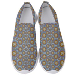 Florals Striving To Be In The Hole World As Free Men s Slip On Sneakers by pepitasart