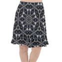 Fractal Science Art Technology Fishtail Chiffon Skirt View1