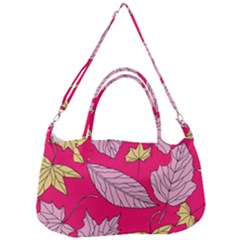 Autumn Dried Leaves Dry Nature Removal Strap Handbag by Simbadda