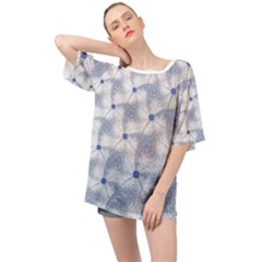 Fractal Art Artistic Pattern Oversized Chiffon Top