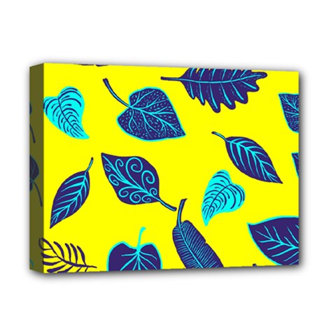 Leaves Pattern Picture Detail Deluxe Canvas 16  X 12  (stretched)  by Simbadda