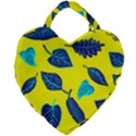 Leaves Pattern Picture Detail Giant Heart Shaped Tote View1