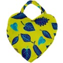 Leaves Pattern Picture Detail Giant Heart Shaped Tote View2