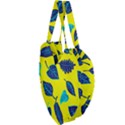 Leaves Pattern Picture Detail Giant Heart Shaped Tote View3