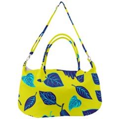 Leaves Pattern Picture Detail Removal Strap Handbag by Simbadda