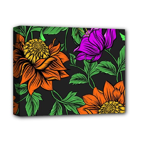 Floral Background Drawing Deluxe Canvas 14  X 11  (stretched) by Simbadda