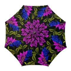 Botany Floral Flower Plant Petals Golf Umbrellas by Simbadda