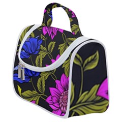 Botany Floral Flower Plant Petals Satchel Handbag