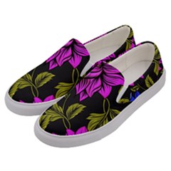 Botany Floral Flower Plant Petals Men s Canvas Slip Ons by Simbadda