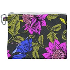 Botany Floral Flower Plant Petals Canvas Cosmetic Bag (xxl) by Simbadda