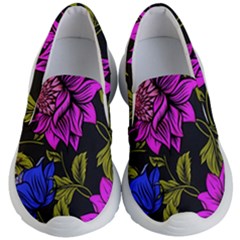 Botany Floral Flower Plant Petals Kids  Lightweight Slip Ons by Simbadda