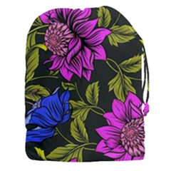 Botany Floral Flower Plant Petals Drawstring Pouch (xxxl) by Simbadda