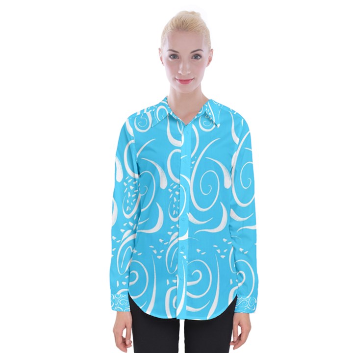 Scribble Reason Design Pattern Womens Long Sleeve Shirt