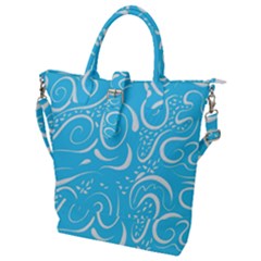 Scribble Reason Design Pattern Buckle Top Tote Bag by Simbadda