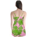 Leaves Tropical Plant Green Garden Satin Pajamas Set View2