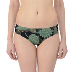 Autumn Fallen Leaves Dried Leaves Hipster Bikini Bottoms by Simbadda