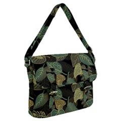 Autumn Fallen Leaves Dried Leaves Buckle Messenger Bag