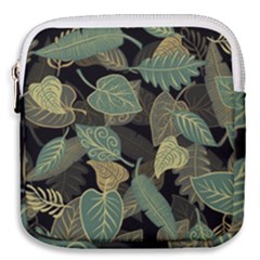 Autumn Fallen Leaves Dried Leaves Mini Square Pouch by Simbadda