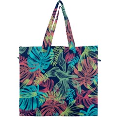 Leaves Tropical Picture Plant Canvas Travel Bag by Simbadda