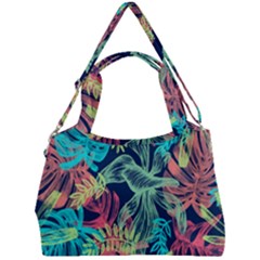 Leaves Tropical Picture Plant Double Compartment Shoulder Bag by Simbadda