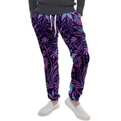 Stamping Pattern Leaves Drawing Men s Jogger Sweatpants