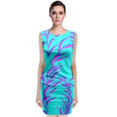 Branches Leaves Colors Summer Classic Sleeveless Midi Dress