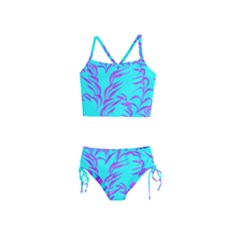 Branches Leaves Colors Summer Girls  Tankini Swimsuit by Simbadda