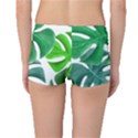 Tropical Greens Leaves Design Boyleg Bikini Bottoms View2