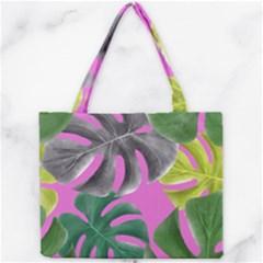 Tropical Greens Leaves Design Mini Tote Bag by Simbadda