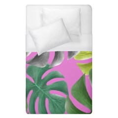 Tropical Greens Leaves Design Duvet Cover (single Size) by Simbadda