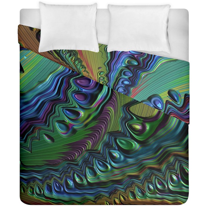 Fractal Art Background Image Duvet Cover Double Side (California King Size)