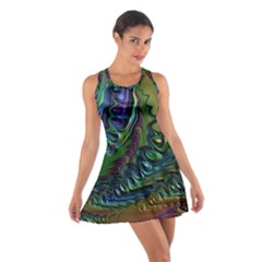 Fractal Art Background Image Cotton Racerback Dress