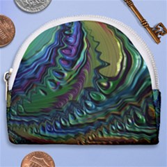 Fractal Art Background Image Horseshoe Style Canvas Pouch by Simbadda