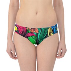 Hibiscus Flower Plant Tropical Hipster Bikini Bottoms by Simbadda