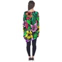 Hibiscus Flower Plant Tropical Long Sleeve Tunic  View2