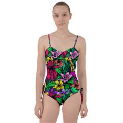 Hibiscus Flower Plant Tropical Sweetheart Tankini Set by Simbadda