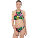 Hibiscus Flower Plant Tropical Racer Front Bikini Set View1