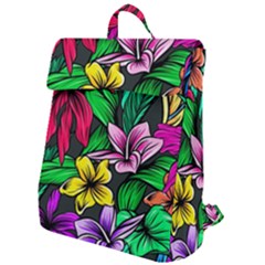 Hibiscus Flower Plant Tropical Flap Top Backpack