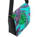 Painting Oil Leaves Reason Pattern Flap Closure Messenger Bag (S) View2