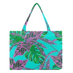 Painting Oil Leaves Reason Pattern Medium Tote Bag by Simbadda