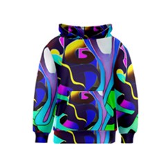 Curvy Collage Kids  Pullover Hoodie