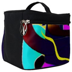 Curvy Collage Make Up Travel Bag (big) by bloomingvinedesign