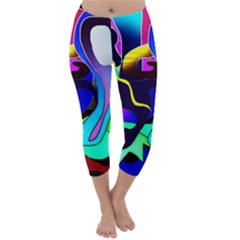 Curvy Collage Capri Winter Leggings 