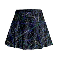 Abstract Background Reason Texture Mini Flare Skirt by Simbadda