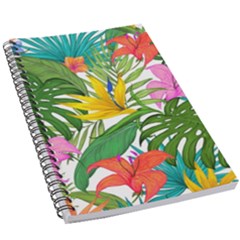 Tropical Greens Leaves Monstera 5 5  X 8 5  Notebook by Simbadda