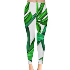 Leaves Tropical Monstera Summer Leggings  by Simbadda