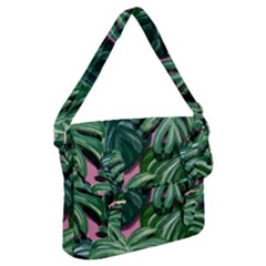 Painting Leaves Tropical Jungle Buckle Messenger Bag