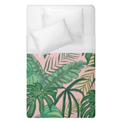 Tropical Greens Leaves Design Duvet Cover (single Size) by Simbadda