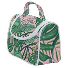 Tropical Greens Leaves Design Satchel Handbag