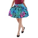 Leaves Picture Tropical Plant A-Line Pocket Skirt View1